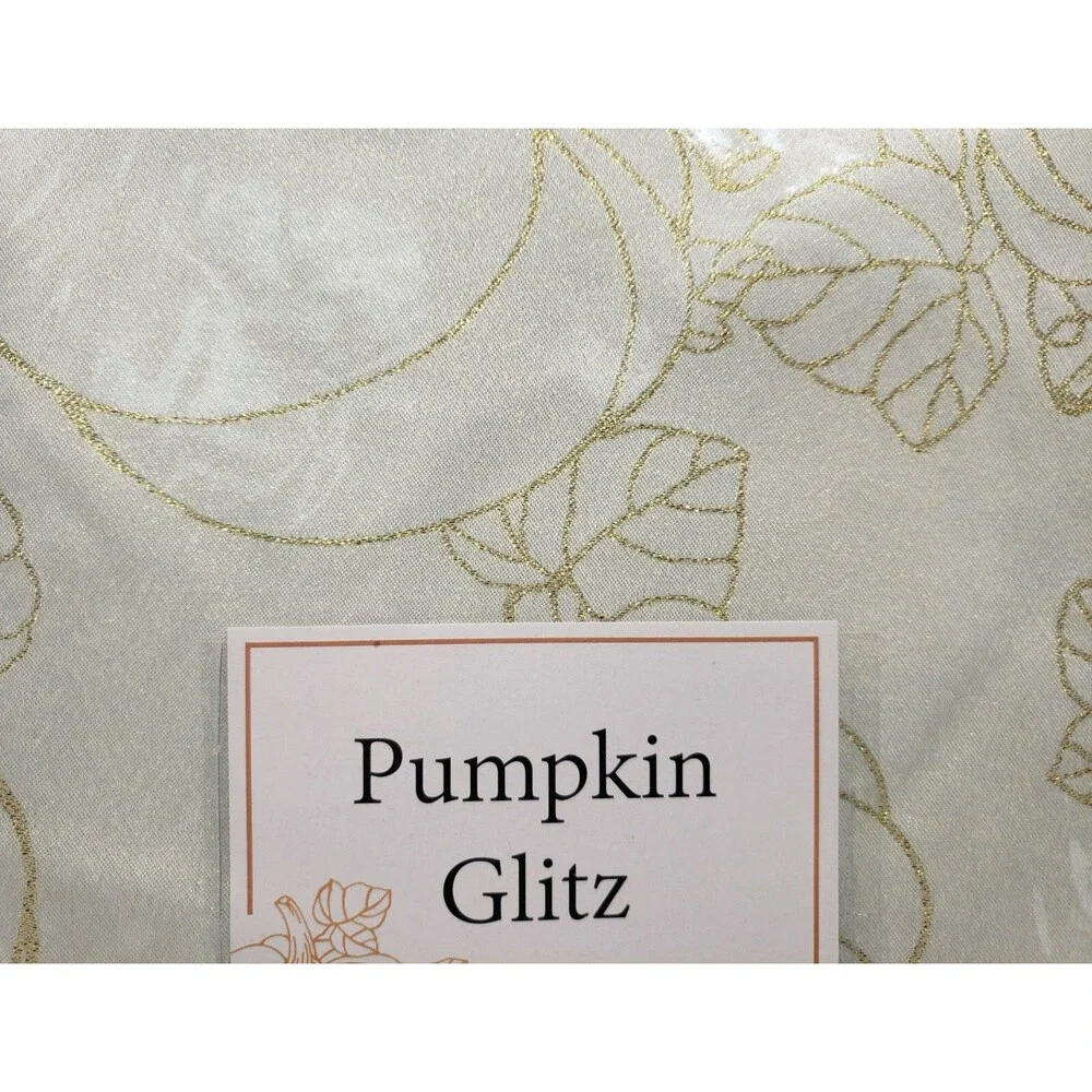 Woven Metallic Tablecloth 60